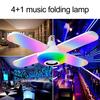 Bluetooth-совместимая лампа с пультом дистанционного управления, декоративная, энергосберегающая, прочная, для вечеринок, RGB-музыкальная лампа, Bluetooth-совместимый динамик