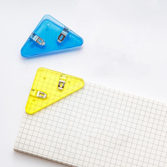 5 шт., прозрачные треугольные угловые зажимы, предотвращающие скручивание книг, многофункциональный файл для документов, угловые зажимы для страниц книги, принадлежности для студентов