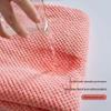 Женский банный комплект из кораллового флиса: Халат с длинным рукавом и шапочка для сушки волос