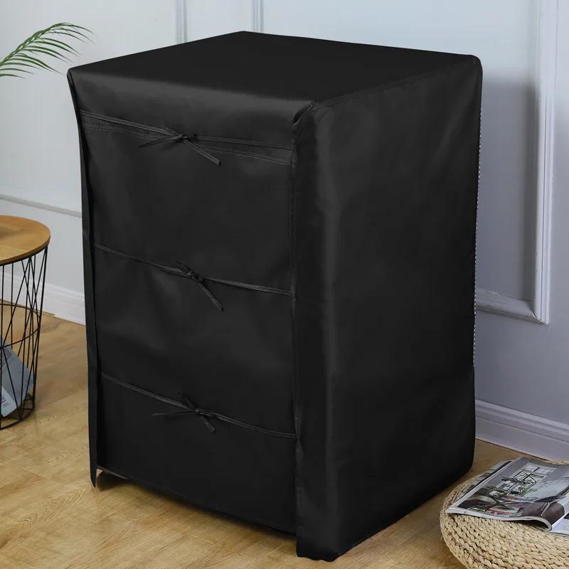 Waterproof Washing Machine Cover Automatic Roller Washer Sunscreen Dustproof Cover Protective Dryer Oxford Cloth Front Open