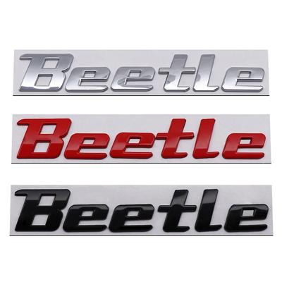 1 шт. металлическая буква на хвост автомобиля, эмблема для логотипа Beetle, наклейка на задний багажник автомобиля, наружное украшение