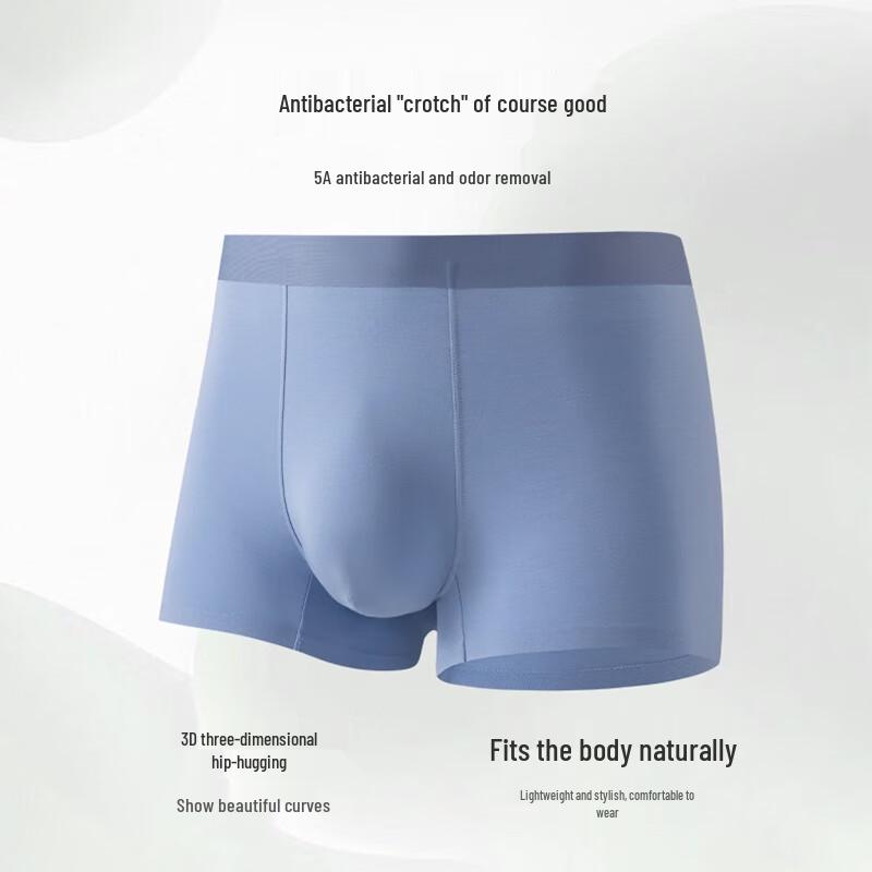 Men's Modal Silk Seamless Boxer Briefs 3-Pack