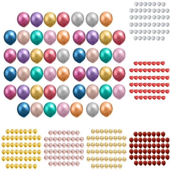 50 шт. латексных шаров, однотонные шары, блестящие шары, шары металлического цвета, 10 дюймов/12 дюймов, праздничные шары оптом для дня рождения, свадьбы, декора