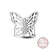 New In Copper Hollow Butterfly Rubber Stopper Charms Beads Fit Original Bracelets Diy Jewelry Women Gift