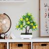 Artificial Plant Potted with Foam Fruit for Home Living Room Tabletop Decoration