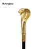 Golden Luxury Snake Handle Fashion Walking Stick for Party Decorative Walking Cane Elegant Crosier Knob Walking Stick 93cm