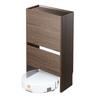 Sanwa Direct Cable Box Roomba Base Деревянный маршрутизатор Хранение Робот Пылесос Установка 3 Яруса Высота 65 см Текстура древесины Темно-коричневый 200-CB025DBRM