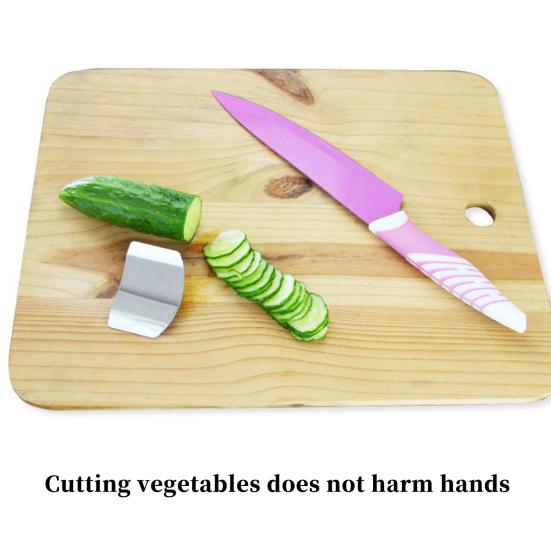 Защита для пальцев, сверхмощная нарезка кубиками из нержавеющей стали, нарезка овощей, чтобы не повредить защиту для пальцев, безопасный инструмент для нарезки, кухонные принадлежности