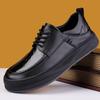 Мода Мужчины Высокое Качество Мужские Удобные Базовые Ботинки Кожа Мода Повседневная Обувь Уличные Мужские Кроссовки Новые Мужские Туфли для Вождения