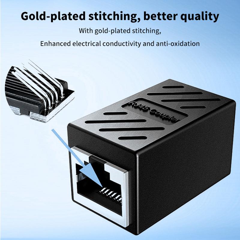 Разъем Rj45 сетевой удлинитель женский-женский Ethernet адаптер гигабитный интерфейс сплиттер муфта для подключения к Интернету