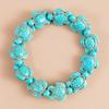 Hand String Blue Turquoise Turtle Bracelet Bohemian Turtle Bracelet Chain  Girls
