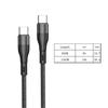 USB C To USB C Cable PD Fast Charging Cable 66W USB C Charging Cable USB Type C Cable Nylon Braided Charging Cable