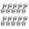 10Pcs Steel Wire Rope Chuck Lock 304 Stainless M3 Double Clip Clamp for Industrial Mechanism