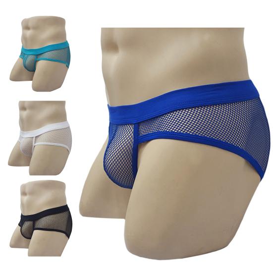 Soutong Mesh Мужские трусы Сексуальные трусы-боксеры из полиэстера с эластичным поясом для дома