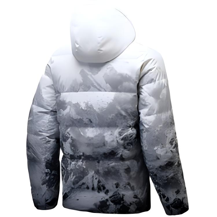 Anta Dynamic Series Повседневная теплая куртка-пуховик с капюшоном для мужчин, верхняя одежда, чисто-белый, для горного трека 952447921-3