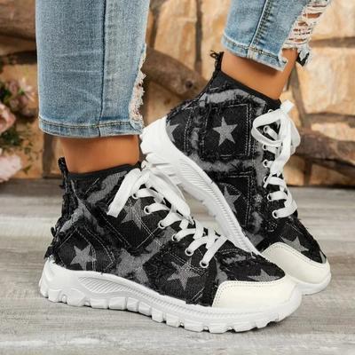 Женская вулканизированная обувь 2025 года, новый стиль, повседневная спортивная обувь со шнуровкой, удобная толстая подошва, нескользящая обувь для ходьбы на открытом воздухе