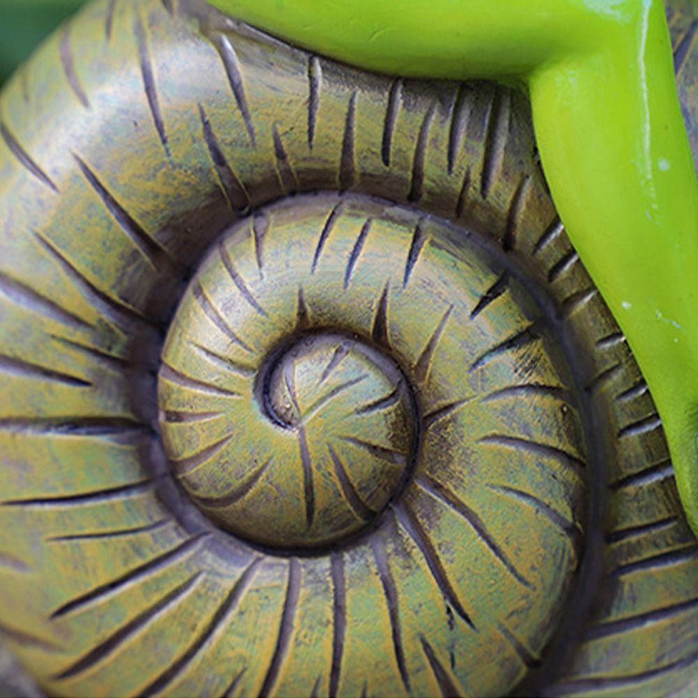 Смола Животное Скульптура Креативные Миниатюры Фигурка Микро Ландшафт Лягушка Статуя Газон