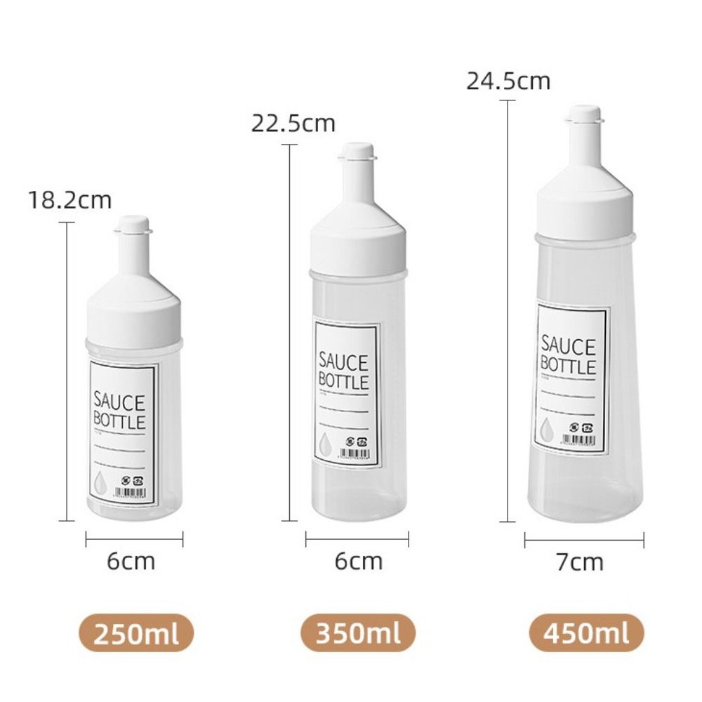 With Lids Salad Sauce Dispenser Kitchen Gadget Oil Spray Bottle Condiment Squeeze Bottles Ketchup