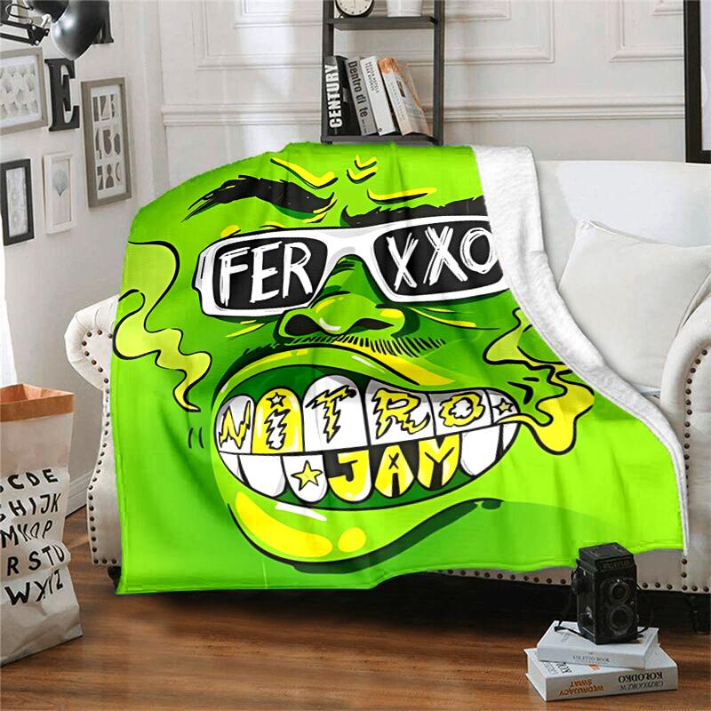 1pc Blanket Feid1 Print Design, Lightweight Blanket for Sofa, Bed- Soft &Warm, Gift for All Seasons like Christmas, Halloween