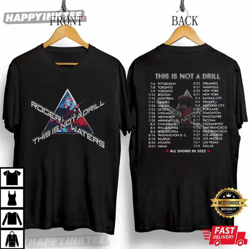 Roger Waters This Is Not A Drill Tour Concert T-Shirt 2 sided Unisex T-Shirt
