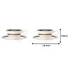 Noritake Cup Saucer 220cc Evening Majesty 2 Bone China & (Pair Set) (Coffee Tea) P59587/4818-1