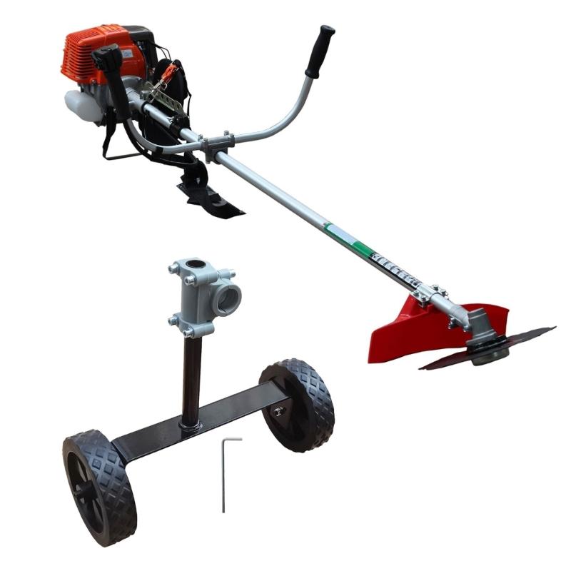 Lawn Mower Support Wheel Grass Trimmer Adjustable Support Wheel Attachment Garden Mower Cutter Power Tool Support Wheel