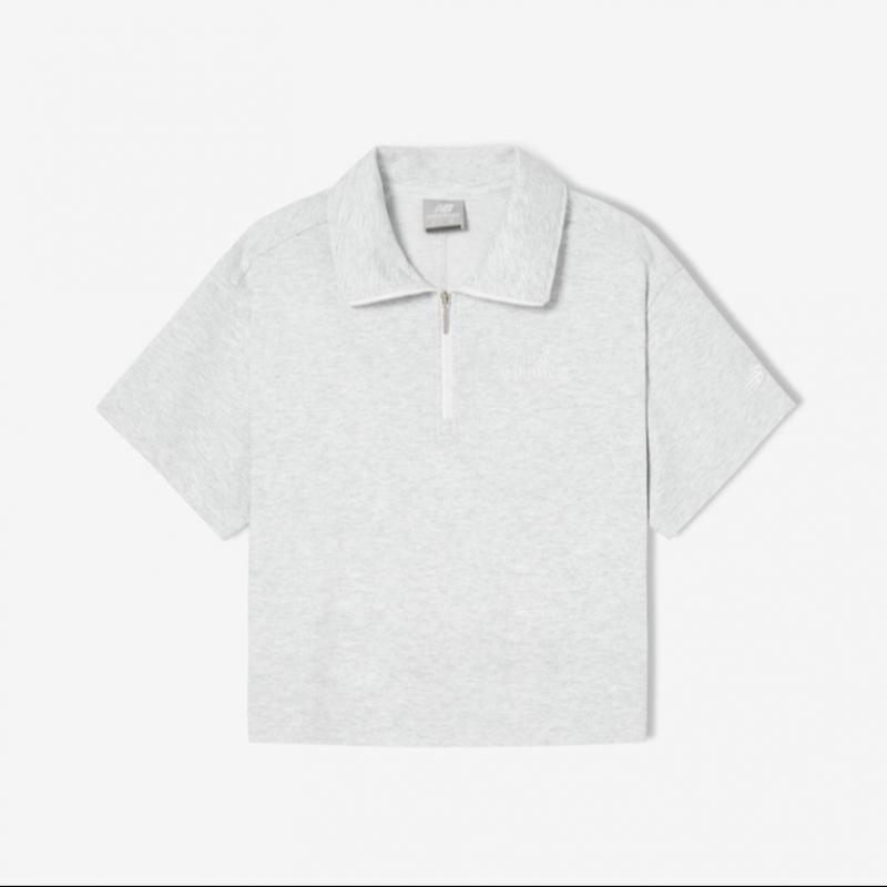 New Balance Толстовка с коротким рукавом и одной сеткой на молнии W B1 nbncf2W412 19 Ac