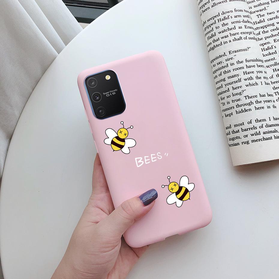 Чехол для Samsung Galaxy S10 Lite на Samsung Note 10 Lite S 10 Lite Чехол Простой Однотонный Матовый Мягкий Силиконовый Задняя Крышка Чехлы для Телефона