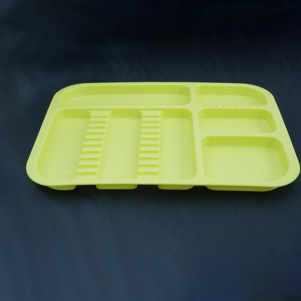 1Pcs Autoclavable Plastic Dental Instruments Trays Colorful Divided Split Trays for Dentistry Tools Storage