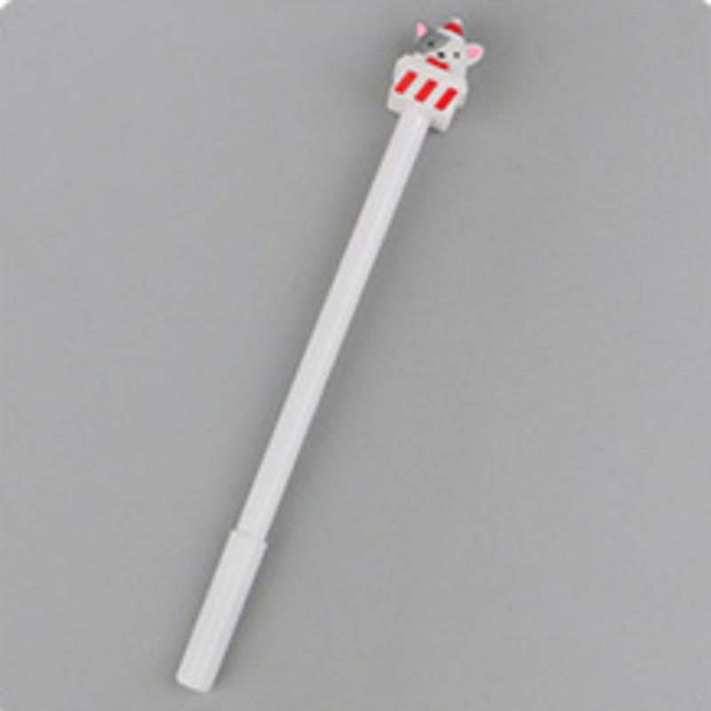 1 шт. канцелярские принадлежности милая рождественская собака 0,5 мм гелевые ручки Санта-Клауса Kawaii