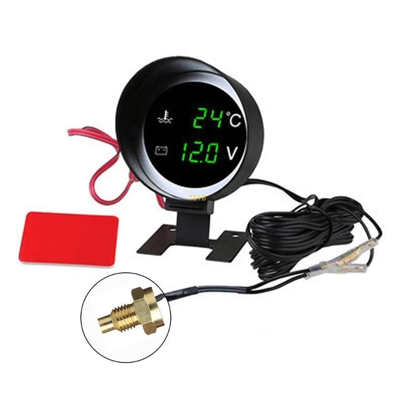 Water Temp Gauge Meter Vehicles Digital Gauge for Truck with