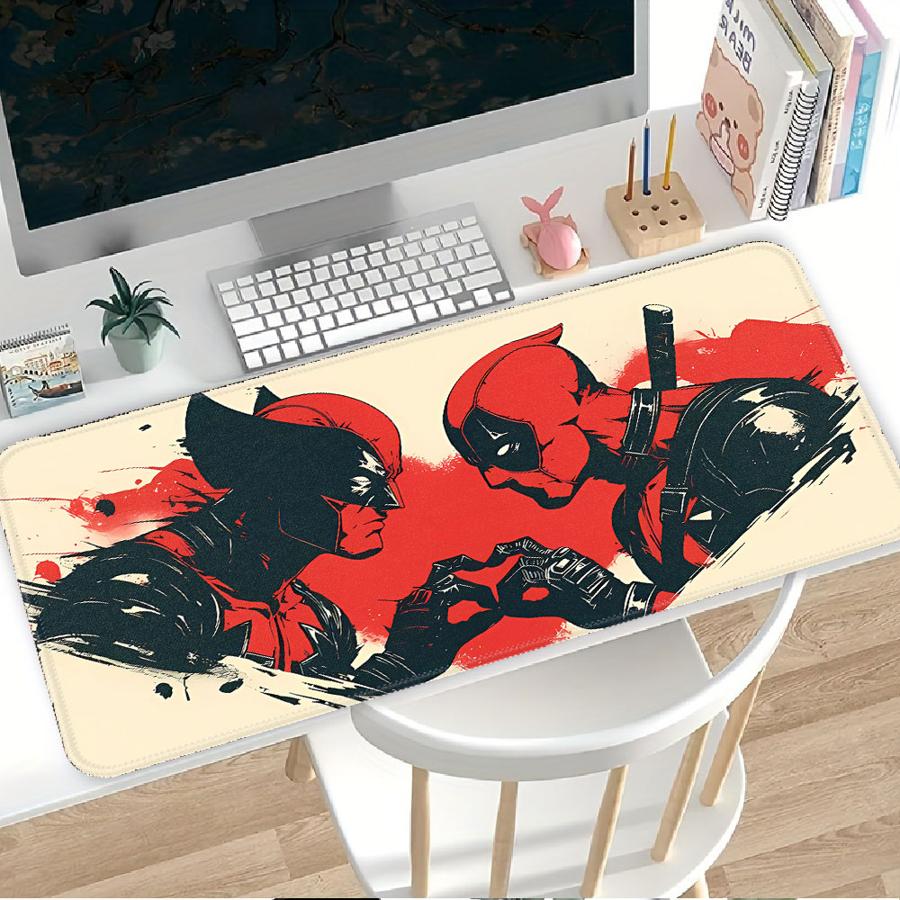 Marvel Deadpool Wolverine Cute Mouse Pad office Pad Computer Laptop Pad Desk accessories Game Console Pad Keyboard Mouse Pad