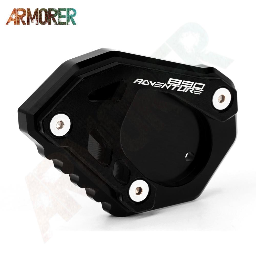 2023 Motorcycle Accessories For KTM 890 Adventure R 890ADV 890 adventure 890 ADV R   2022 Side Stand Kickstand Plate