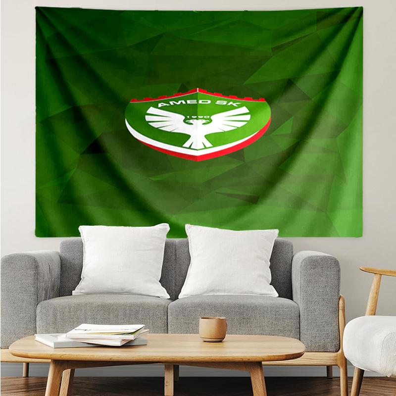 1PC Amed Sk Crest Design Tapestry, Unique Design Tapestry, Suitable for Bedroom,Livingroom, Playroom,Heartwarming Holiday Gifts