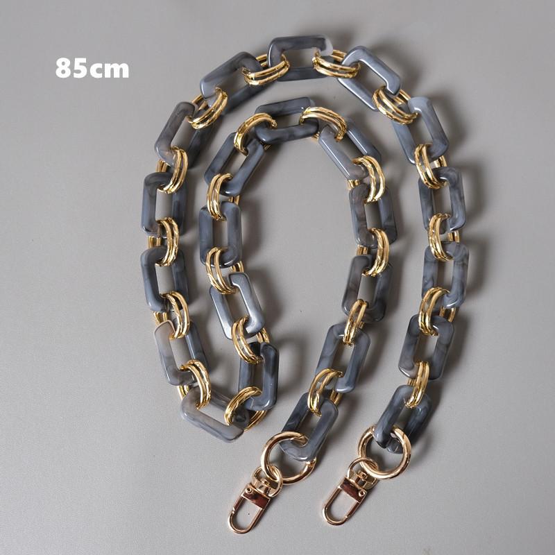New Fashion Woman Handbag Accessory Metal Parts White Pearl Acrylic Resin Chain Luxury Strap Women Shoulder Cute Clutch Chains