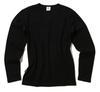 Daily Rib Tee and Size Black V-Neck (Antibacterial Odor-Resistant), Men's Medium, 6153480,
