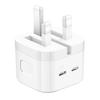 Applicable To Apple Mobile Phone British 35W Dual PD Charger Port Charger IPhone Dual C Port Folding Hong Kong Version Fast Charging