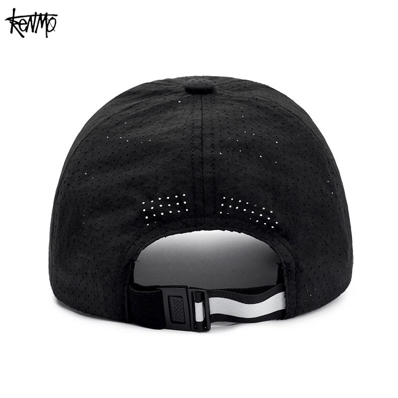 KENMO Summer Sports Cool Breathable Lightweight Night Reflective Logo Men's and Women's Baseball Duck Tongue Hat