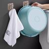 Washbasin Hook Non Perforated Wall Mounted Adhesive Hook Kitchen Storage Rack Hook Bathroom Seamless Hanging Basin Artifact