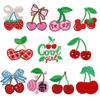 Cherry Embroidery Cloth Sticker Seam-Free Girls Down Jacket Patch Sticker Hole Sticker Large Pattern Embroidery Sticker