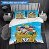 Rugr-ats: Urban Adventure 3pcs K-pop music group Bedding set,Ideal for Bedroom, Dormitory,Including Duvet Cover And 2pcs Pillowcases,Fan gifts