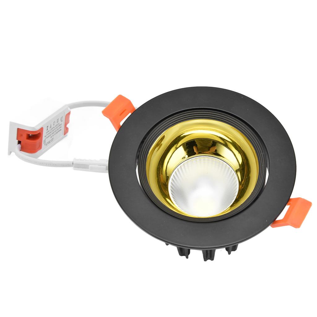 LED Downlight Aluminum Adjustable Angle Dustproof Ceiling Embedded Spotlight for Living Room