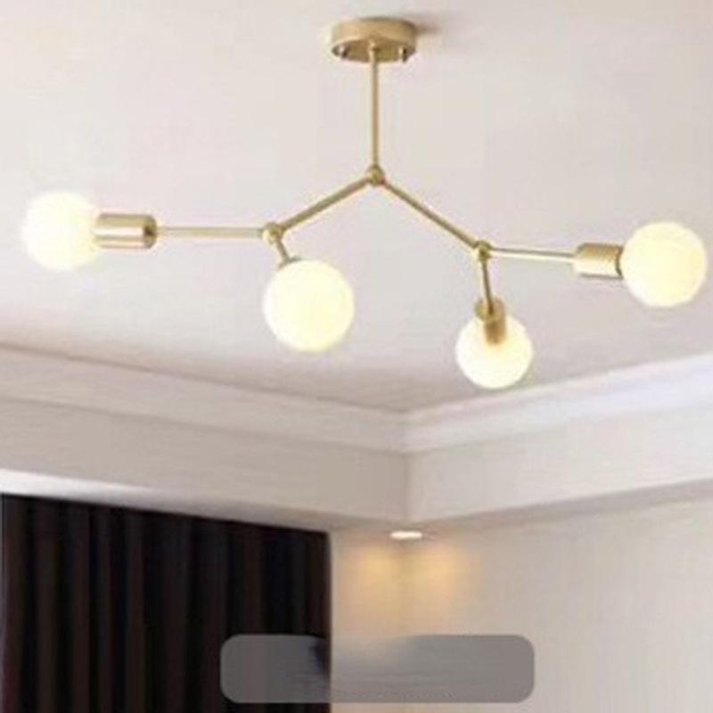 Скандинавский дизайн 3/4/6 лампочек DIY металлическая люстра золотой подвесной светильник для кухни остров столовая светильники для потолка современный подвесной светильник потолочный