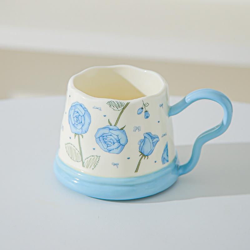Souvenir Gifts Pastoral Style Single Cup Sunflower Ceramic Cup Household Set Mug Tulip Cup