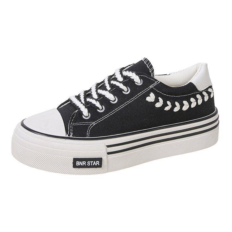 Модная парусиновая обувь в корейском стиле для женщин, осенняя новая дышащая белая женская обувь с тканевой поверхностью Ins, модные женские кроссовки на платформе