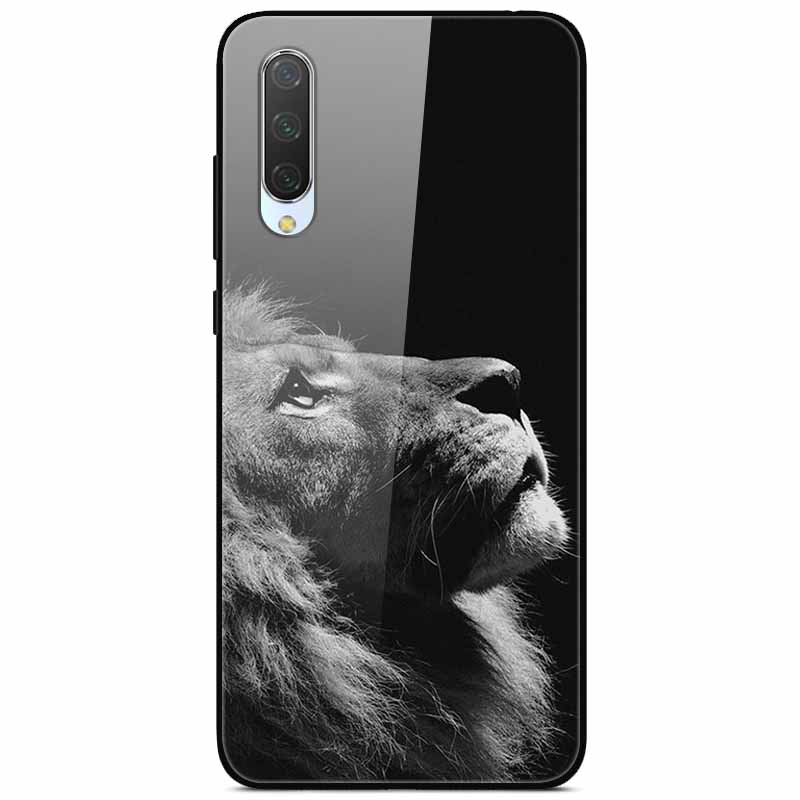 For Xiaomi Mi A3 Cases 9SE 9Lite Fashion Tempered Glass Hard Back Covers for Xiaomi Mi 9 SE Phone Cases Bumper Fundas Coque MiA3