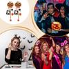 Halloween D-corner Earrings Accessories Halloween Pumpkin Ghost Earrings Creative Pumpkin Earrings Party Decoration