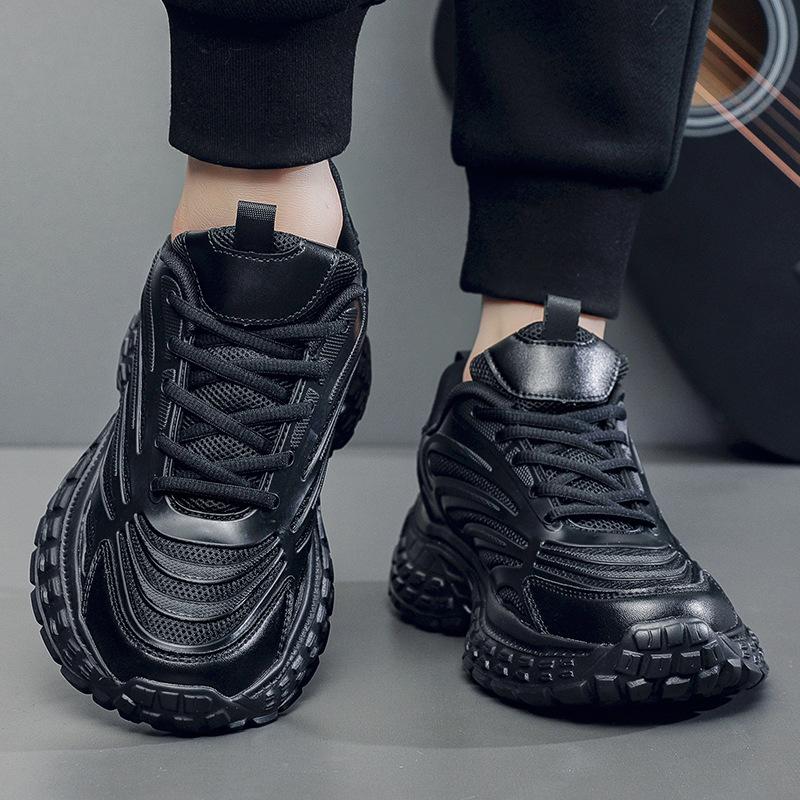 2025 New Large Size Platform Sneakers Men's Fashion Trend Dad Shoes Breathable Four-season Men's Shoes
