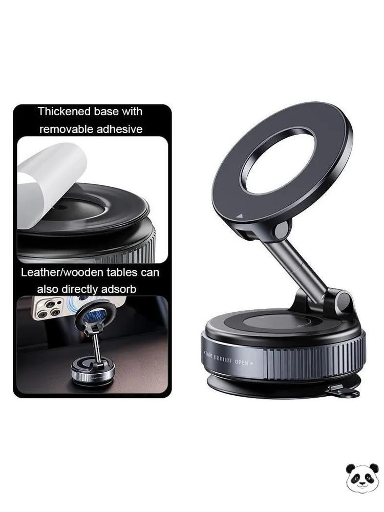 Car Magnetic Phone Holder Air Vent Mount Dashboard Metal Alloy Magnetic Mobile Phone Stand Compatible with Various Smartphones