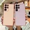 Прочный гальванизированный чехол для телефона для Samsung Galaxy S24 S23 S22 S21 S20 Ultra Plus FE A35 A53 A54 A55 A71 A72 A73 5G Мягкая крышка